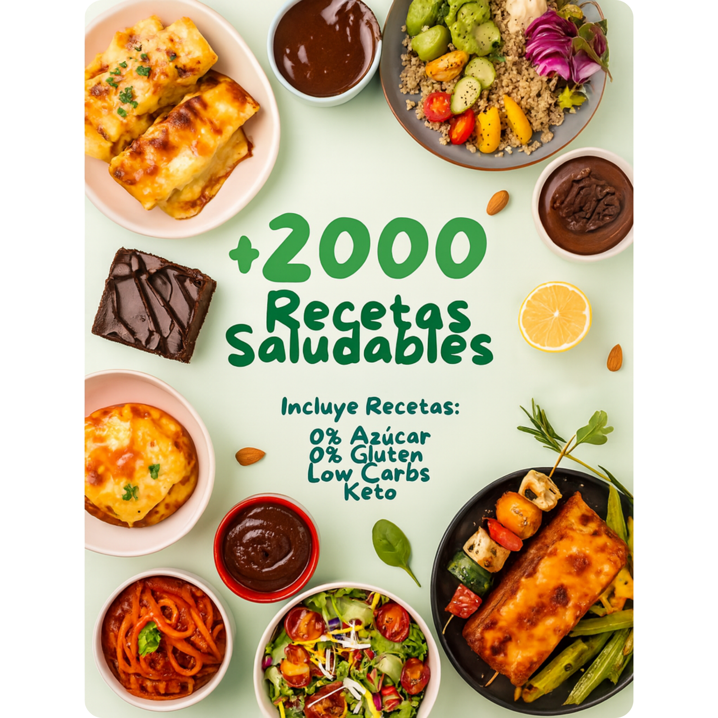 +2000 Recetas Saludables + ¡Regalos Gratis!