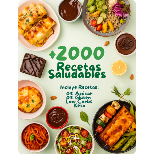 +2000 Recetas Saludables + ¡Regalos Gratis!